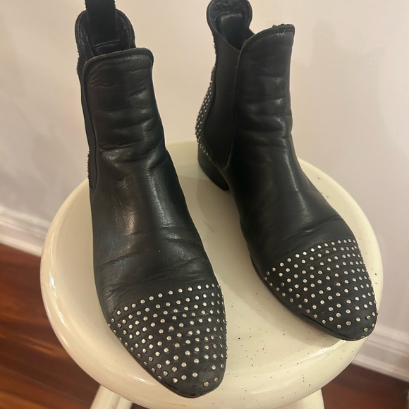 Leather Booties - Picture 1 of 8